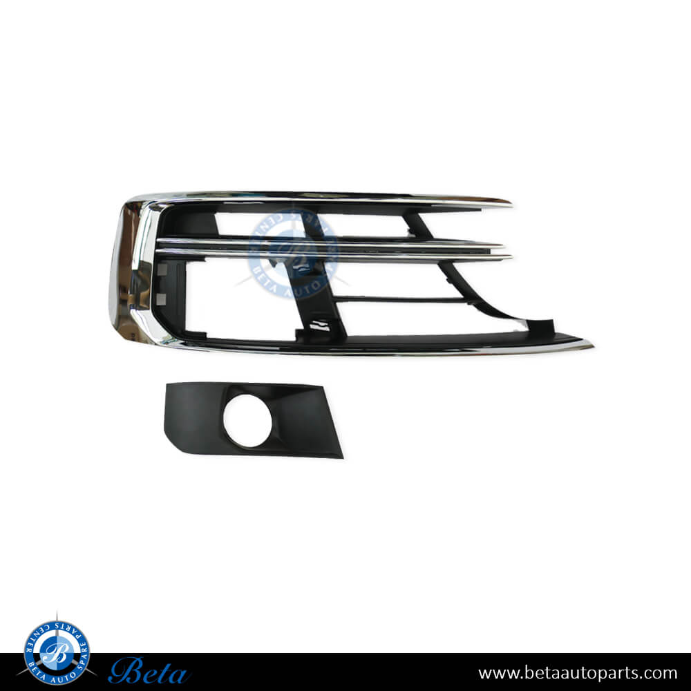 Right Side Fog Lamp Cover with ACC for Audi A8 2018-Up models, Part Number 4N0807680B Right Side Fog Lamp Cover with ACC for Audi A8 2018-Up models, Part Number 4N0807680B